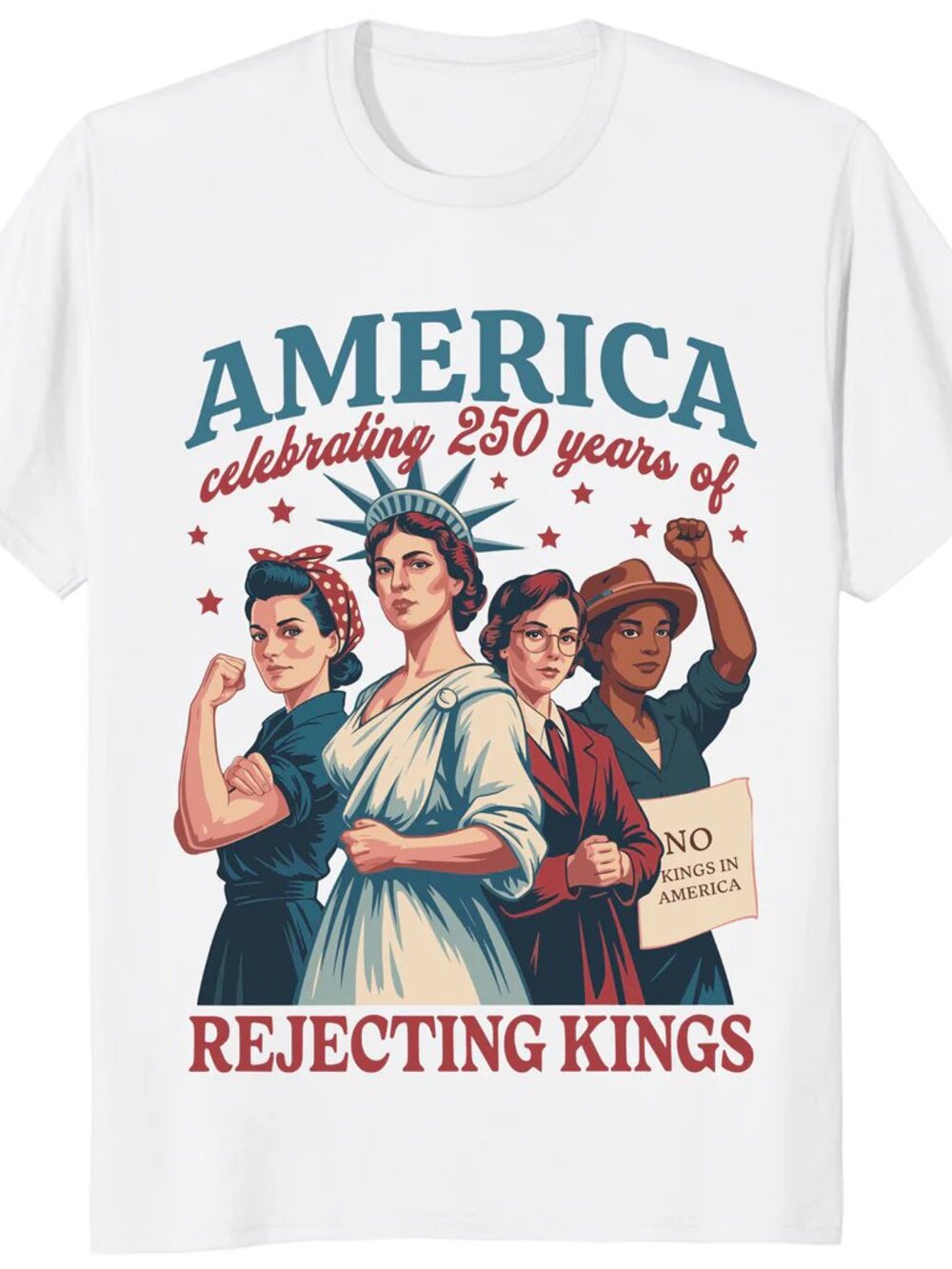 Feminist 4th of July Shirt — America 250 Liberal Patriotic Tee